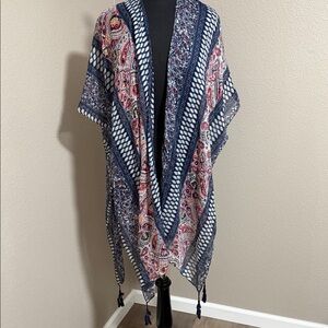 Bohemian Patterned Kimono Shawl